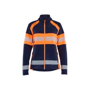 Hochsichtbare Damen Fleecejacke mit Reißverschluss Blaklader