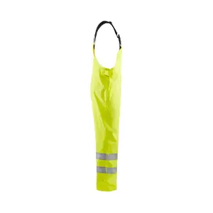 High-visibility bib and brace rain overalls Blaklader image-1