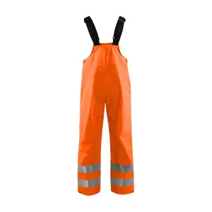 High-visibility bib and brace rain overalls Blaklader image-3