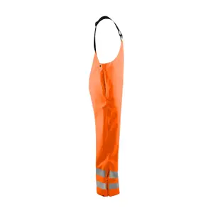 High-visibility bib and brace rain overalls Blaklader image-1