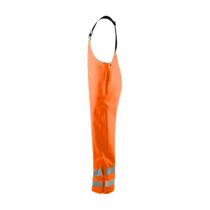 High-visibility bib and brace rain overalls Blaklader image-2