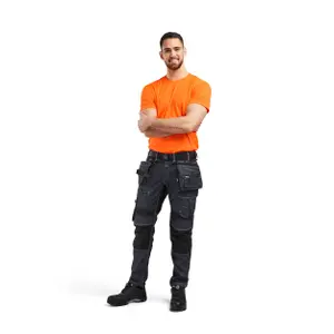 High visibility V-neck T-shirt Blaklader image-1