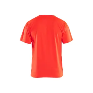 High visibility V-neck T-shirt Blaklader image-4