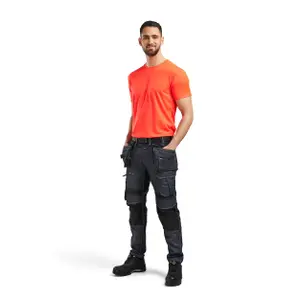 High visibility V-neck T-shirt Blaklader image-1