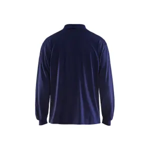 Flame-retardant long-sleeve polo shirt Blaklader image-3