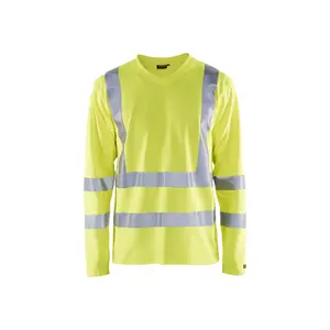 Long-sleeved high-visibility v-neck anti-uv T-shirt Blaklader image-0