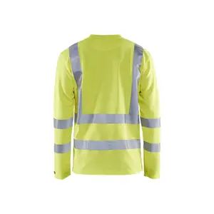 Long-sleeved high-visibility v-neck anti-uv T-shirt Blaklader image-4