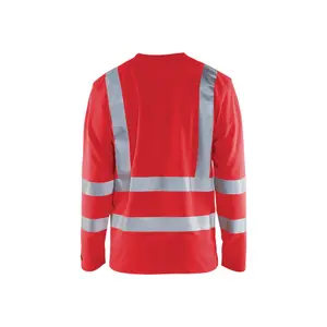 Long-sleeved high-visibility v-neck anti-uv T-shirt Blaklader image-3