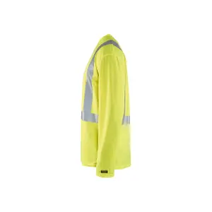 Camiseta de manga larga, alta visibilidad, anti-olor y anti-uv cuello pico Blaklader image-3