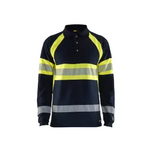 Inherent multi-standard long-sleeve pique Polo shirt Blaklader image-0