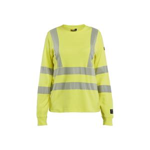 346917613300-3469-women-s-long-sleeved-multinorm-t-shirt-blaklader-yellow