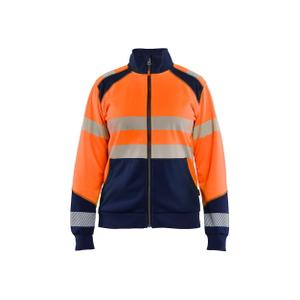 350825285389-3508-women-s-high-visibility-zip-up-sweatshirt-blaklader-orange-navy