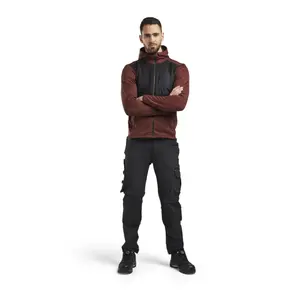 Zip-up hooded sweatshirt Blaklader Burned image-1