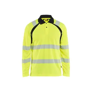 Long sleeve high visibility UV protection polo Blaklader image-0