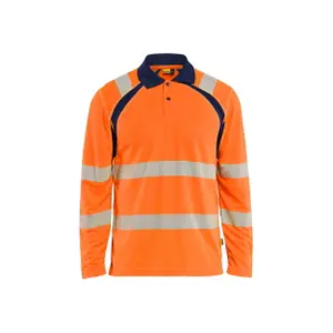 Polo maches longues haute visibilité anti-UV Blaklader image-0
