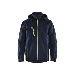 489019778633-4890-leichte-gefutterte-wasserdichte-hardshell-jacke-blaklader-dunkelmarine-neongelb