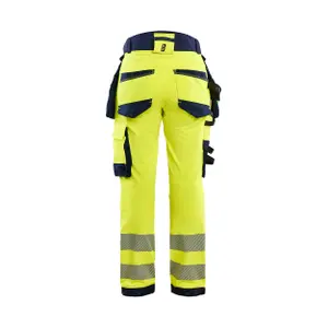 4D stretch high visibility women's trousers Blaklader image-3