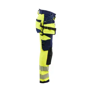 4D stretch high visibility women's trousers Blaklader image-1