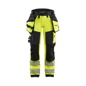4D stretch high visibility women's trousers Blaklader image-0