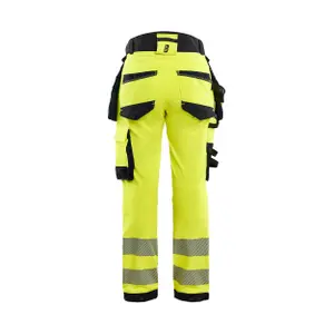 4D stretch high visibility women's trousers Blaklader image-3