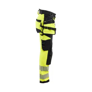 4D stretch high visibility women's trousers Blaklader image-1