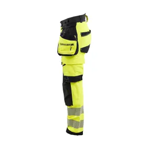 4D stretch high visibility women's trousers Blaklader image-2