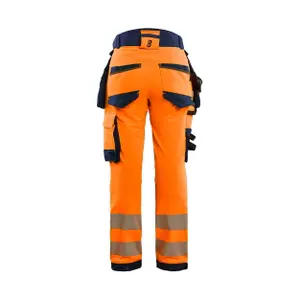 4D stretch high visibility women's trousers Blaklader image-3