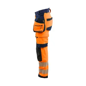 4D stretch high visibility women's trousers Blaklader image-2