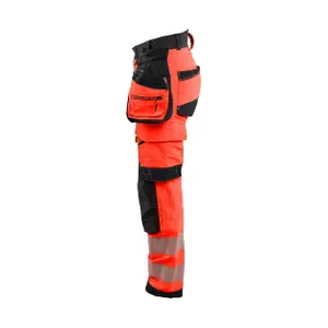 4D stretch high visibility women's trousers Blaklader image-2