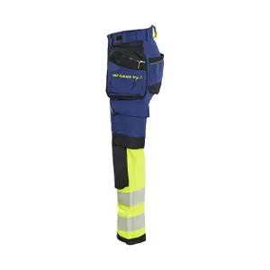 4D stretch high visibility women's trousers Blaklader image-2