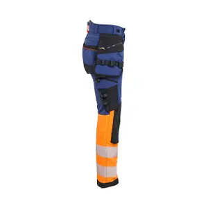 4D stretch high visibility women's trousers Blaklader image-1