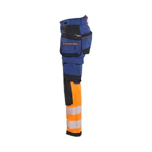 4D stretch high visibility women's trousers Blaklader image-2