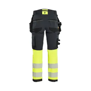 4D stretch high visibility women's trousers Blaklader image-3
