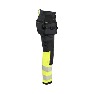 4D stretch high visibility women's trousers Blaklader image-1