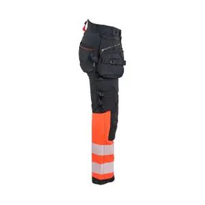 4D stretch high visibility women's trousers Blaklader image-1