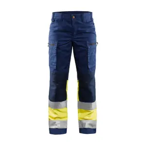 Women's high-visibility stretch work Trousers Blaklader image-0