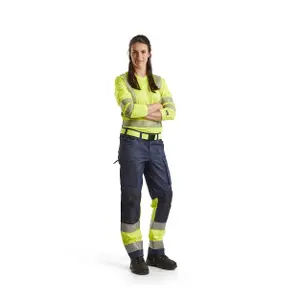 Women's high-visibility stretch work Trousers Blaklader image-1