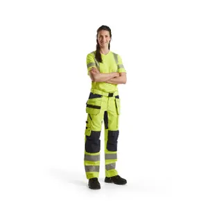 Women's high-visibility +stretch work Trousers Blaklader image-1