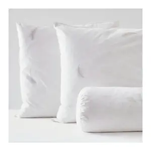 Bolster + 2 real feather pillows for bed Blanrêve Prestige image-0
