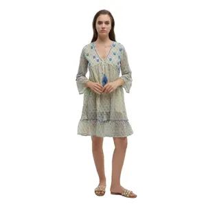 Robe curta mangas 3/4 mulher Ble Resort Collection image-0