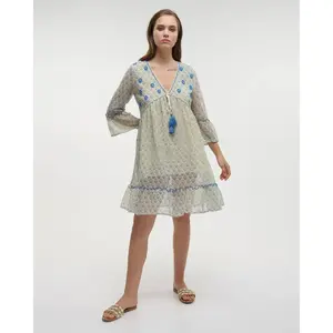 Robe curta mangas 3/4 mulher Ble Resort Collection image-3