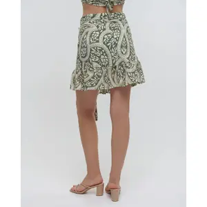 Mini gonna pareo donna Ble Resort Collection Leaf image-1
