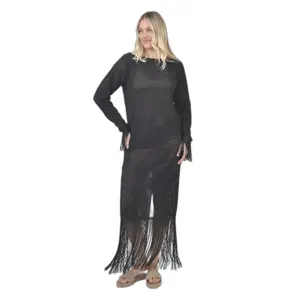 Vestido maxi de manga larga para mujer Ble Resort Collection