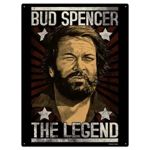 Pannello in metallo Blechwaren Fabrik Braunschweig Bud Spencer The Legend image-0