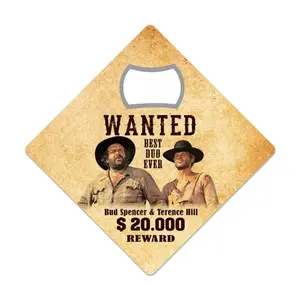Bottle opener Blechwaren Fabrik Braunschweig Bud Spencer & Terence Hill Wanted image-0