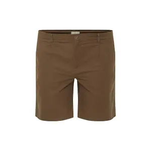 Kurze Leinen- und Baumwollhose Blend image-0