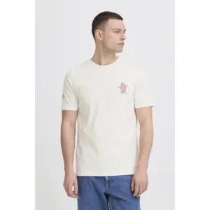 Embroidered T-shirt Blend Sun Island image-1