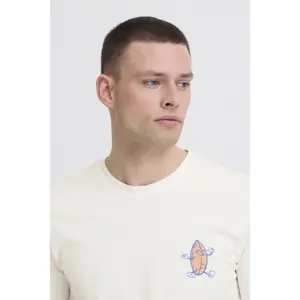 Embroidered T-shirt Blend Sun Island image-4