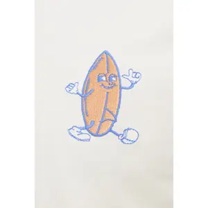 Embroidered T-shirt Blend Sun Island image-5