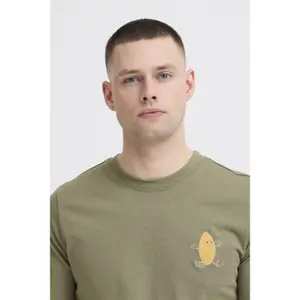 Embroidered T-shirt Blend Sun Island image-5